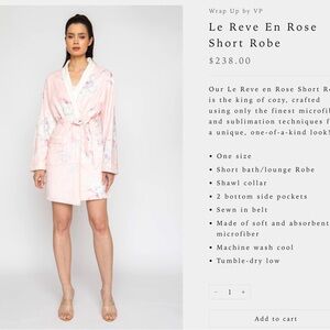 Wrap Up by VP Le Reve En Rose LONG Robe